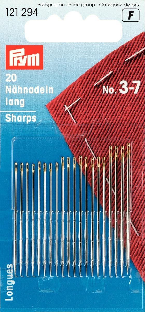 AGUJA PRYM PARA COSER LARGAS SURT Nº 3-7 X20